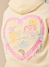 Stop And Smell The Roses Hoodie Detail 5 - TULLABEE
