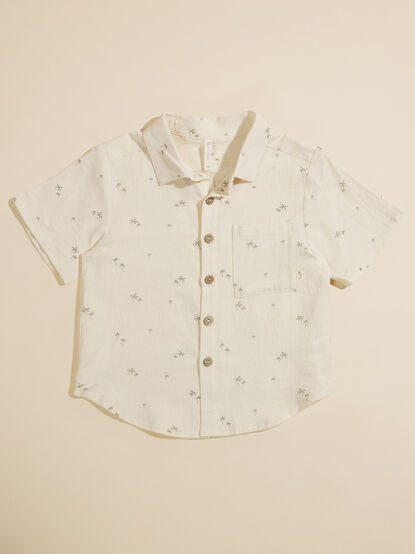 Palm Tree Button-Down Shirt by Rylee + Cru - TULLABEE