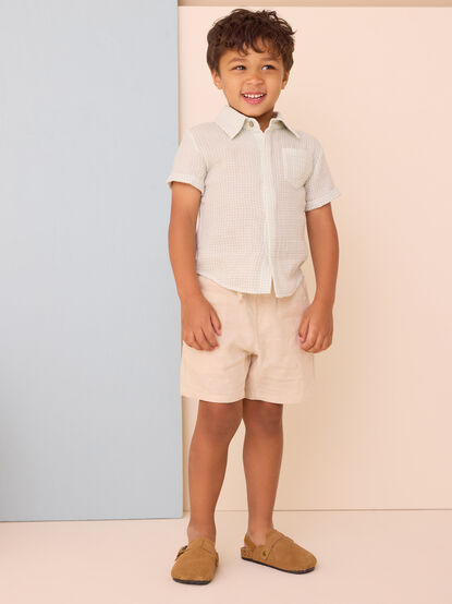 Kyle Gingham Button Down Shirt - TULLABEE