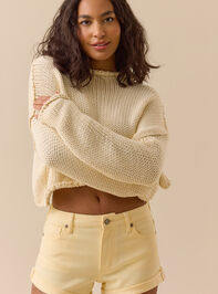 Avery Roll Cuff Denim Short - TULLABEE