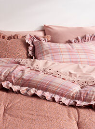Maeve Ruffle Cotton Single Sham Detail 3 - TULLABEE
