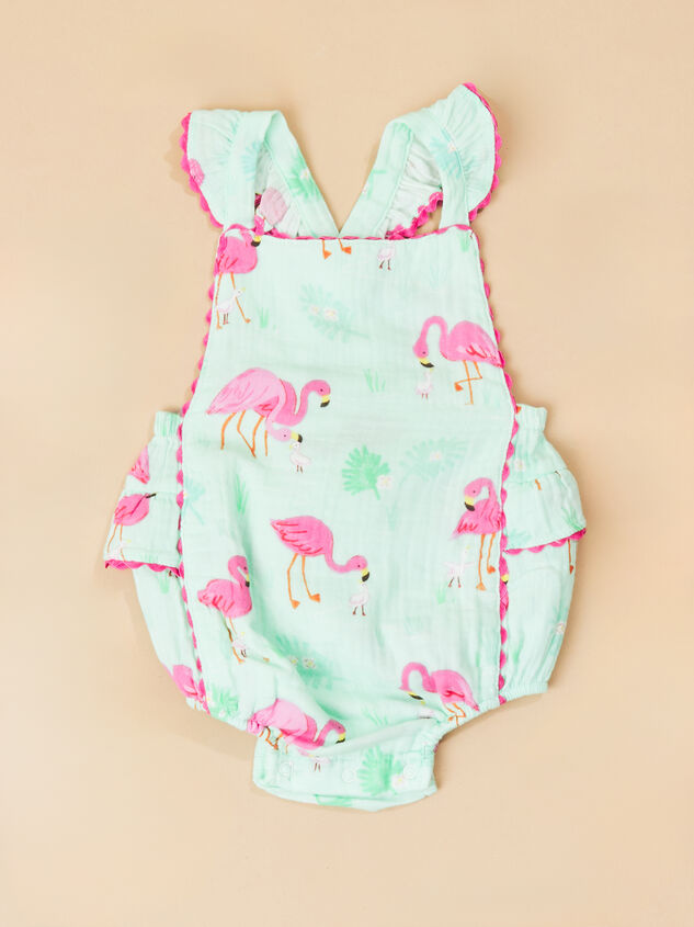 Franny Flamingos Ric Rac Bubble - TULLABEE