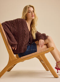 Dani Cable Tie Front Sweater - TULLABEE