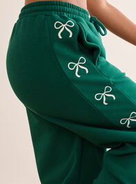 Sweet Bow Straight Leg Pant Detail 4 - TULLABEE