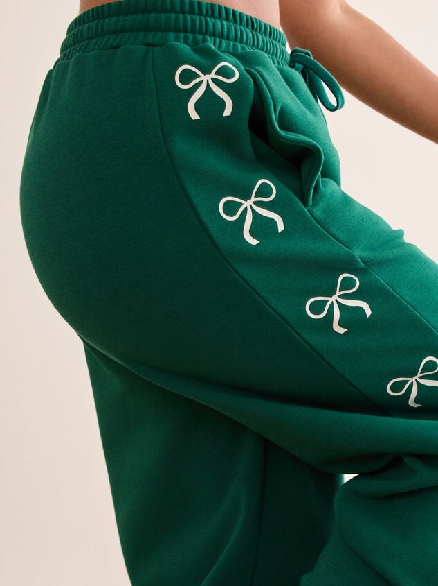 Sweet Bow Straight Leg Pant Detail 4 - TULLABEE