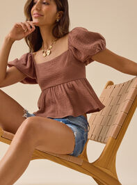 Nia Tie Back Babydoll Top - TULLABEE