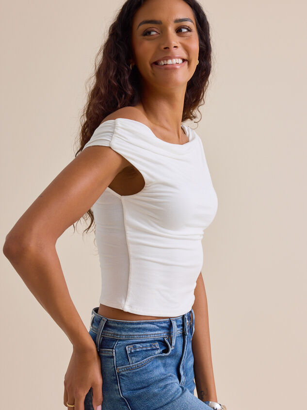 Amayah Asymmetrical Top Detail 3 - TULLABEE