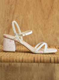 Madilyn Floral Heels Detail 2 - TULLABEE