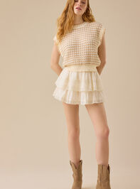 Raleigh Layered Lace Shorts Detail 4 - TULLABEE