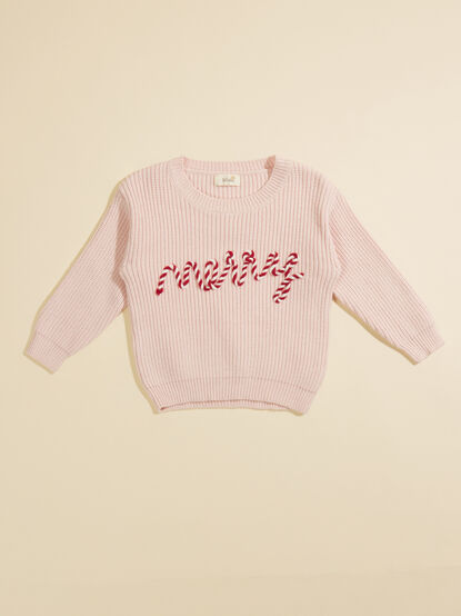 Merry Candy Cane Baby Sweater - TULLABEE