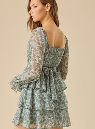 Carey Floral Mini Dress Detail 4 - TULLABEE