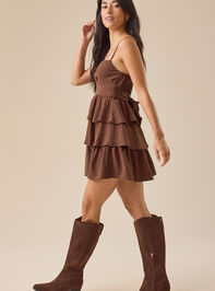 Sara Tiered Mini Dress Detail 4 - TULLABEE