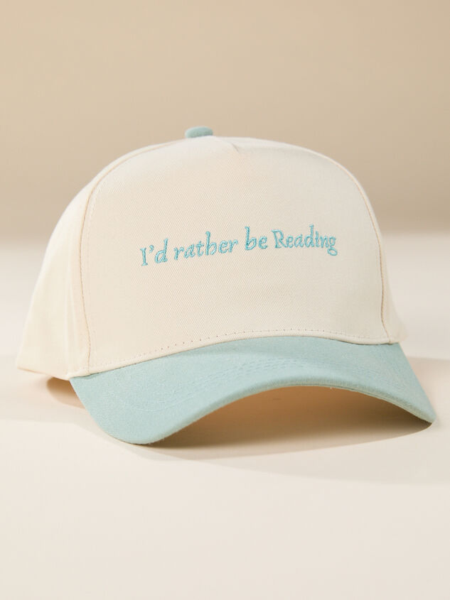 I'd Rather Be Reading Baseball Hat - TULLABEE