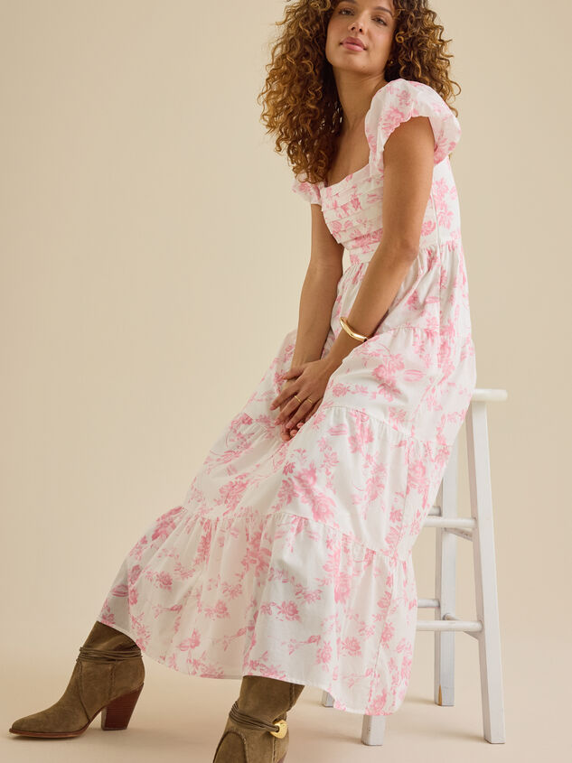 Ailany Floral Maxi Dress Detail 3 - TULLABEE