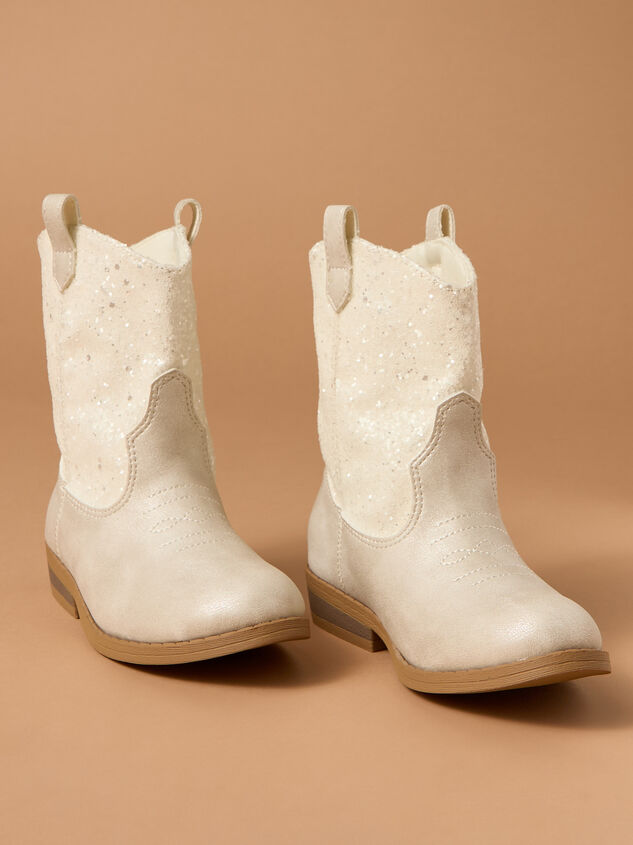 Missy Cowgirl Boots in Ivory Tullabee