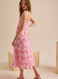 Austinly Floral Midi Dress Detail 4 - TULLABEE