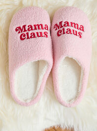 Mama Claus Slippers Detail 2 - TULLABEE