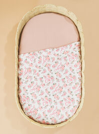Ribbons and Flowers Swaddle Detail 2 - TULLABEE