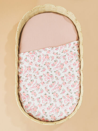 Ribbons and Flowers Swaddle - TULLABEE