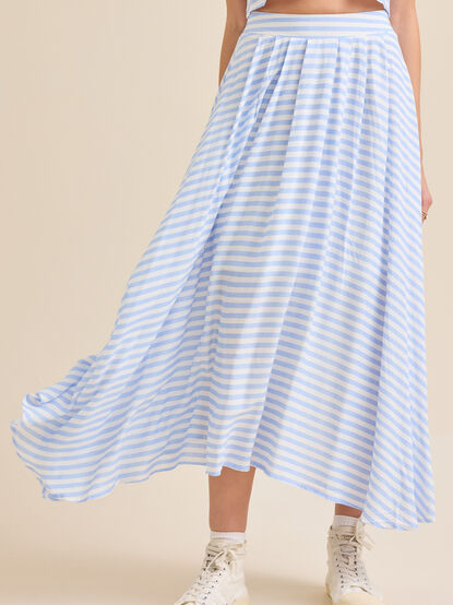 Alexis Linen Midi Skirt - TULLABEE
