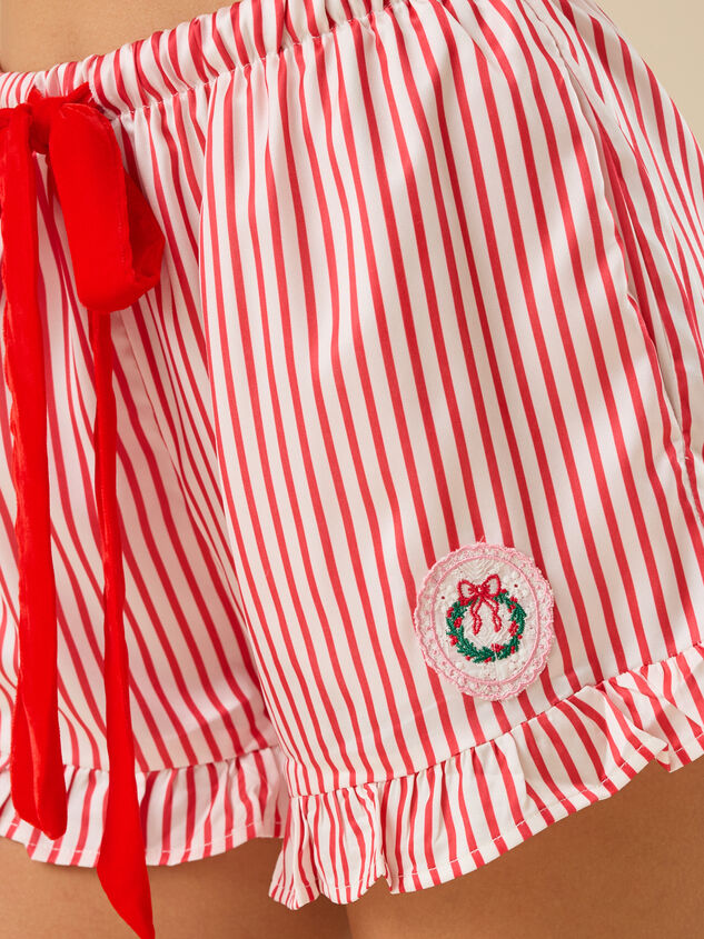 Kimber Festive Patch Sleep Short Detail 3 - TULLABEE