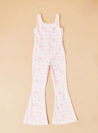 Bows Flare Jumpsuit Detail 2 - TULLABEE