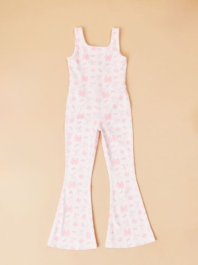 Bows Flare Jumpsuit Detail 2 - TULLABEE