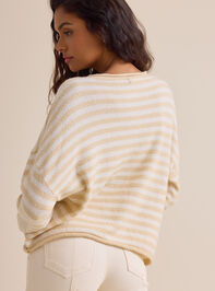 Sophia Stripe Cardigan Detail 3 - TULLABEE