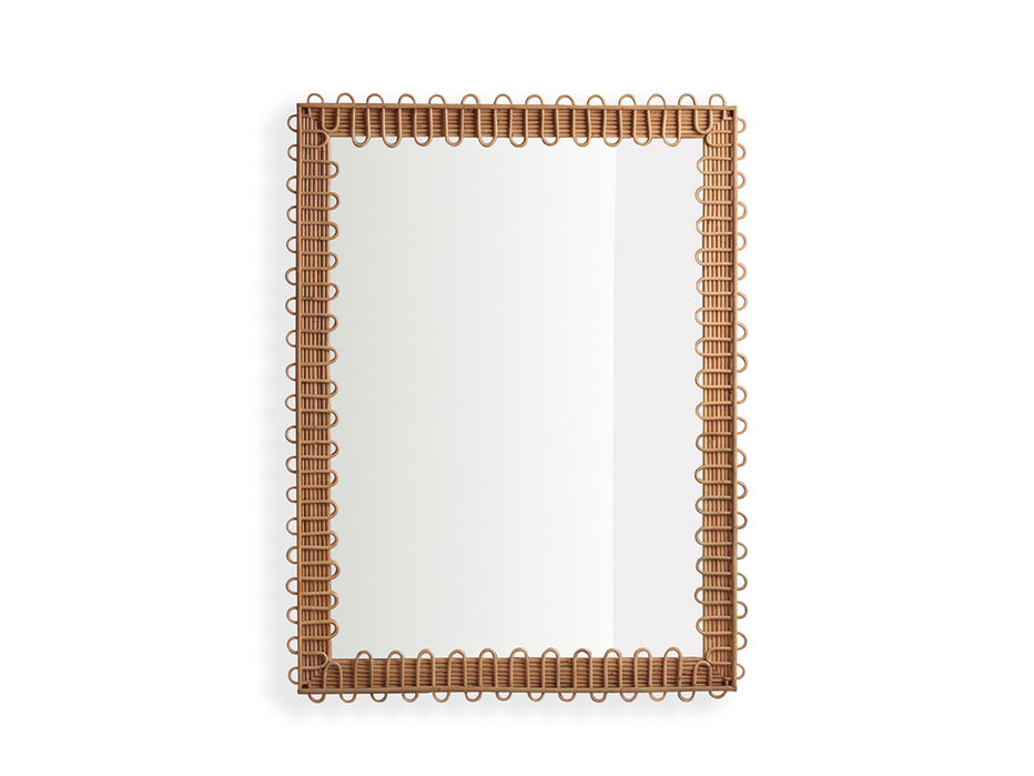 Cora Rattan Mirror - TULLABEE - 