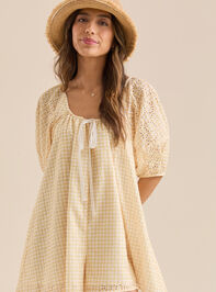 Posie Gingham Romper Detail 2 - TULLABEE