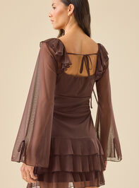 Skye Mesh Mini Dress Detail 4 - TULLABEE