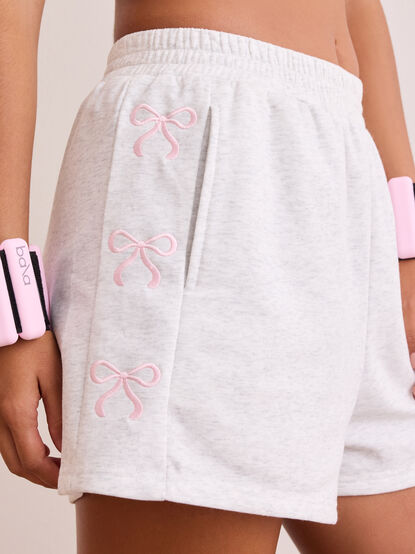 Release Embroidered Bow Lounge Short - TULLABEE