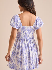 Christie Floral Mini Dress Detail 5 - TULLABEE