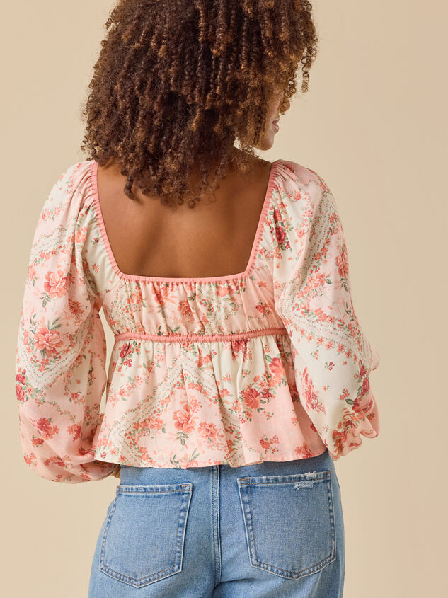 Grayson Patch Print Top Detail 5 - TULLABEE