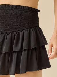 Greta Smocked Mini Skirt Detail 3 - TULLABEE