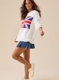 Great Britain Knit Sweater Detail 3 - TULLABEE