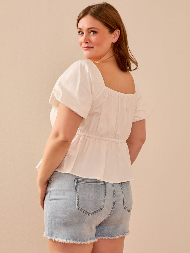 Beryl Poplin Babydoll Top Detail 6 - TULLABEE