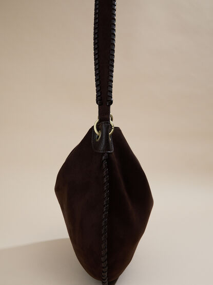 Chocolate Whipstitch Tote - TULLABEE