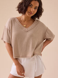 Ada Ribbed Boxy Tee - TULLABEE