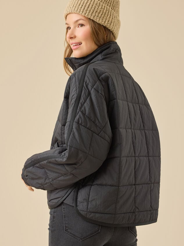 Soraya Quilted Jacket Detail 5 - TULLABEE