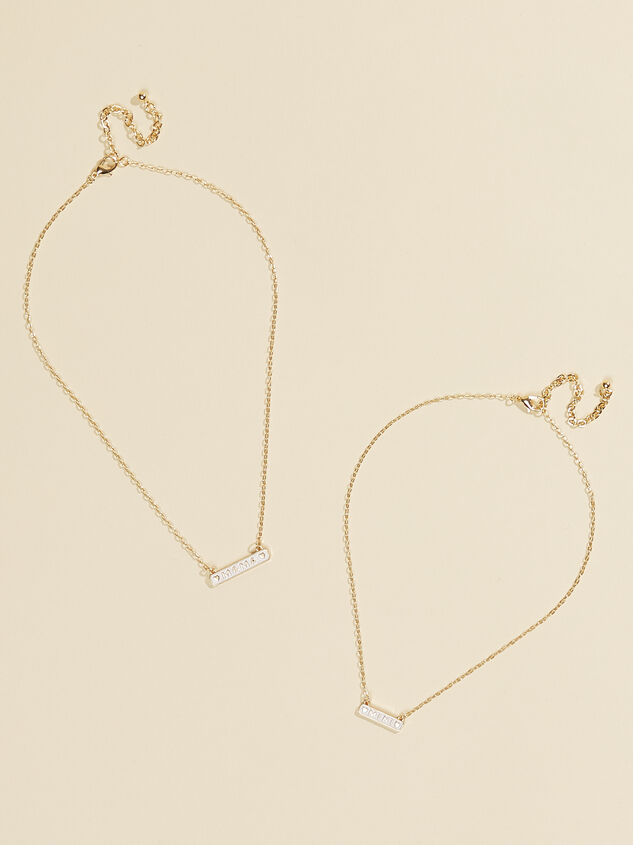 Mama & Mini Enamel Necklace Set Detail 2 - TULLABEE