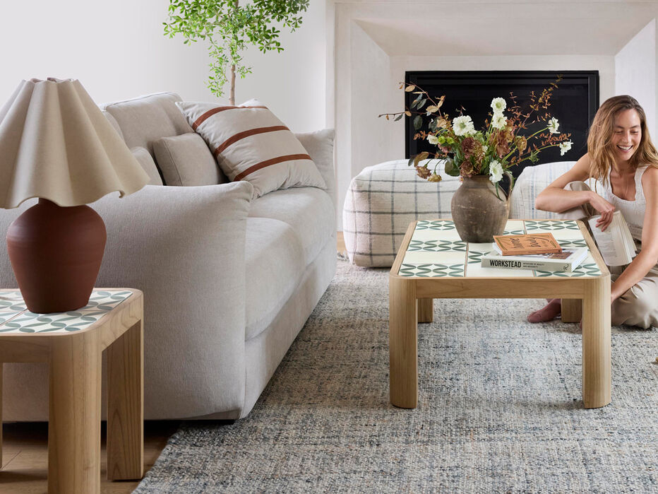 Audrey Wood Side Table Sage - TULLABEE - 
