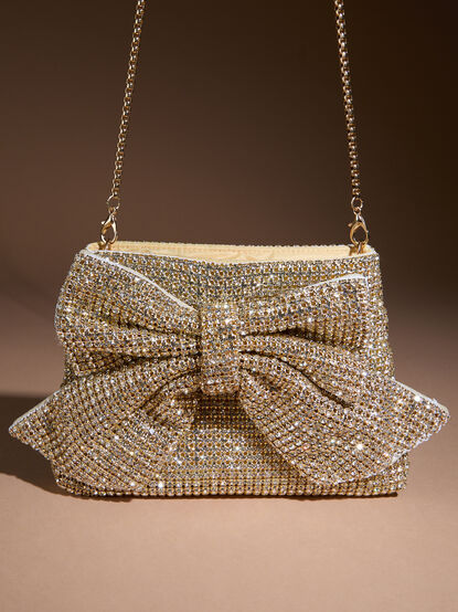 Gretchen Glitz Bow Crossbody - TULLABEE