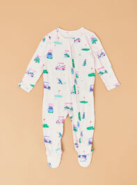 Vivian Vintage Golf Ruffle Footie - TULLABEE