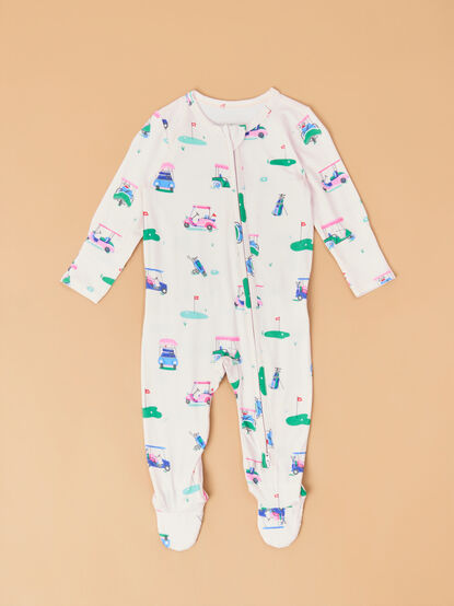 Vivian Vintage Golf Ruffle Footie - TULLABEE