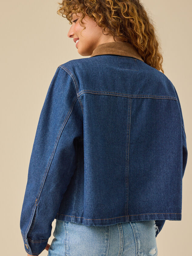 Annaliese Corduroy Denim Jacket Detail 5 - TULLABEE