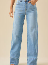 Izabella Wide Leg Jeans Detail 2 - TULLABEE