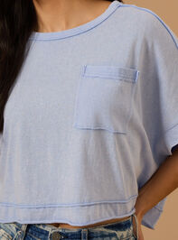 Khani Boxy Pocket Tee Detail 2 - TULLABEE