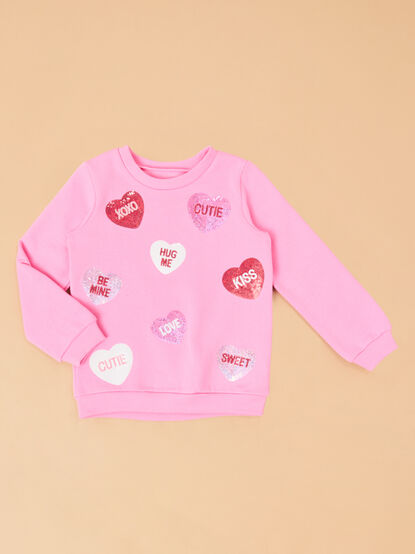 Conversation Heart Cutie Crewneck - TULLABEE