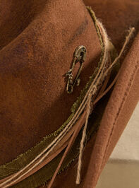 Miley Suede Hat Detail 2 - TULLABEE